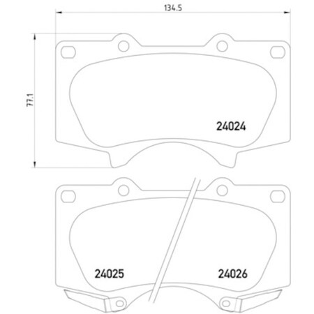 Pagid Brakes Disc Brake Pad, 355010491 355010491